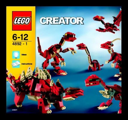 Building Instructions - LEGO - 4892 - Prehistoric Power: Page 1