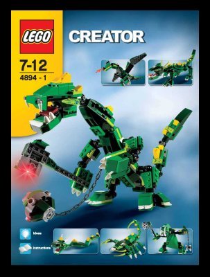 Building Instructions - LEGO - 4894 - Mythical Creatures: Page 1