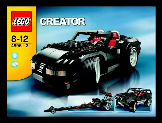 Building Instructions - LEGO - 4896 - Roaring Roadsters: Page 1