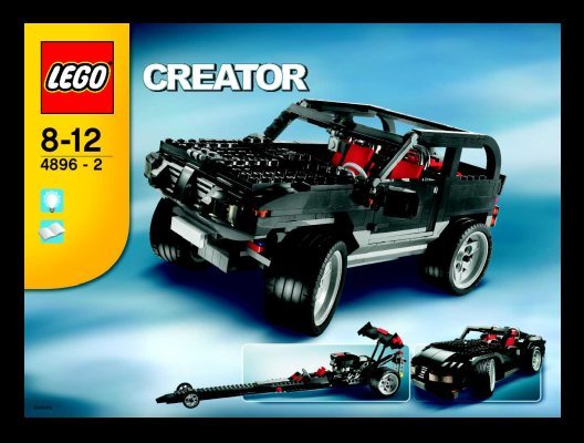 Building Instructions - LEGO - 4896 - Roaring Roadsters: Page 1