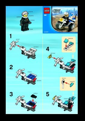 Building Instructions - LEGO - 4897 - Police Trike: Page 1