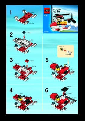 Building Instructions - LEGO - 4900 - Fire Helicopter: Page 1