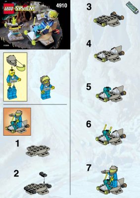 Building Instructions - LEGO - 4910 - The Hover Scout: Page 1