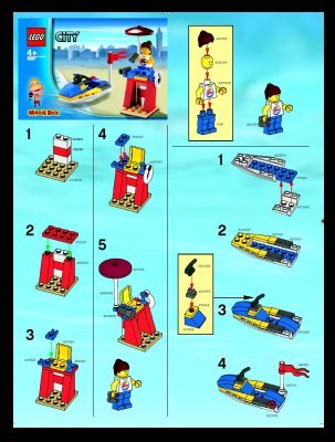 Building Instructions - LEGO - 4937 - Life Guard: Page 1