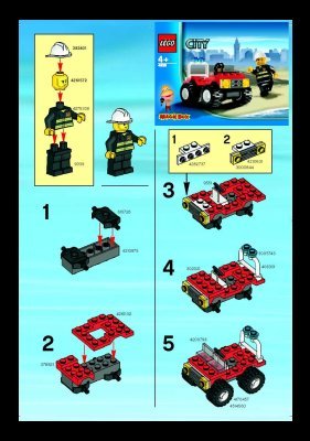 Building Instructions - LEGO - 4938 - Fire 4x4: Page 1