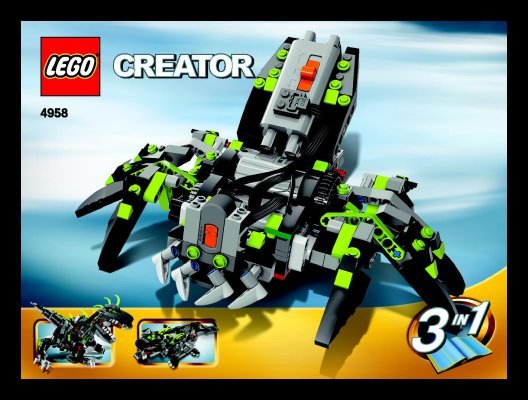 Building Instructions - LEGO - 4958 - Monster Dino: Page 1