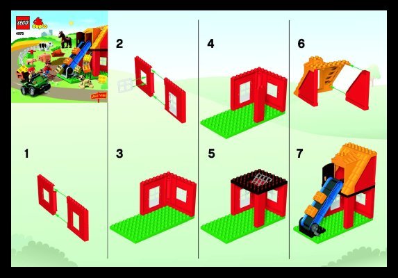 Building Instructions - LEGO - 4975 - Farm: Page 1