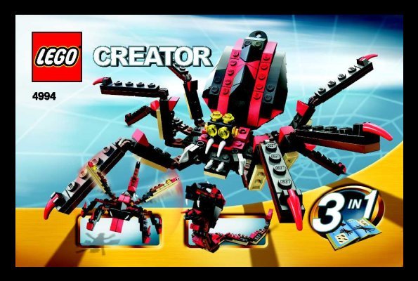 Building Instructions - LEGO - 4994 - Fierce Creatures: Page 1