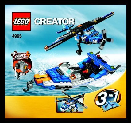 Building Instructions - LEGO - 4995 - Cargo Copter: Page 1