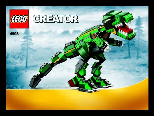 Building Instructions - LEGO - 4998 - Stegosaurus: Page 1