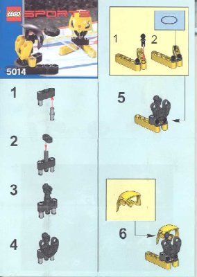 Building Instructions - LEGO - 5014 - Hockey: Page 1