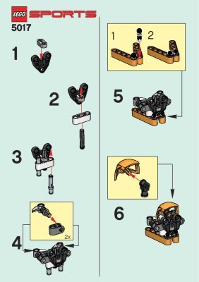 Building Instructions - LEGO - 5017 - HOCHEY HEADSHOX: Page 1