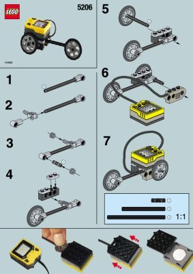 Building Instructions - LEGO - 5206 - Speed Computer: Page 1