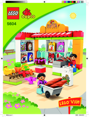 Building Instructions - LEGO - 5604 - Supermarket: Page 1