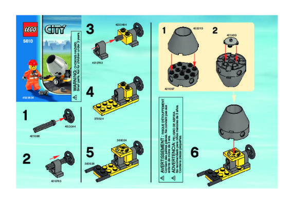 Building Instructions - LEGO - 5610 - Builder: Page 1