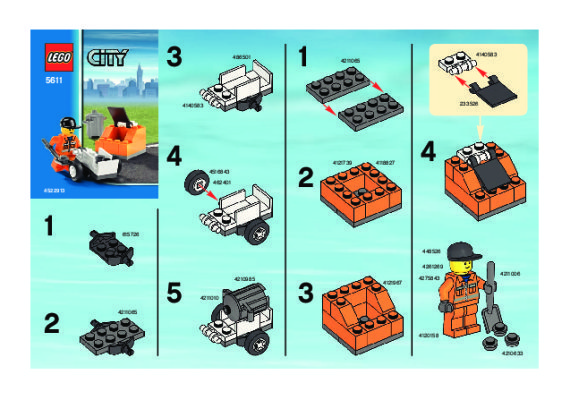 Building Instructions - LEGO - 5611 - Public Works: Page 1