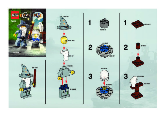 Building Instructions - LEGO - 5614 - The Good Wizard: Page 1