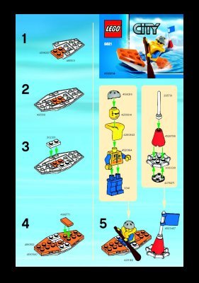 Building Instructions - LEGO - 5621 - Coast Guard Kayak: Page 1