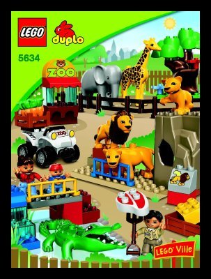 Building Instructions - LEGO - 5634 - Feeding Zoo: Page 1