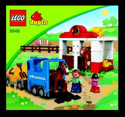 Building Instructions - LEGO - 5648 - Horse Stables: Page 1