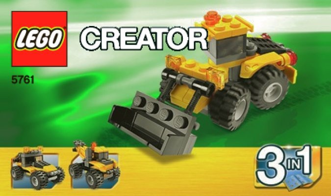 Building Instructions - LEGO - 5761 - Mini Digger: Page 1