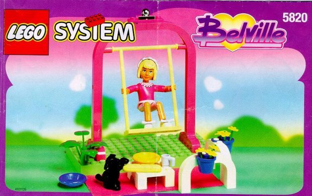 Building Instructions - LEGO - 5820 - GIRL AND SWING: Page 1