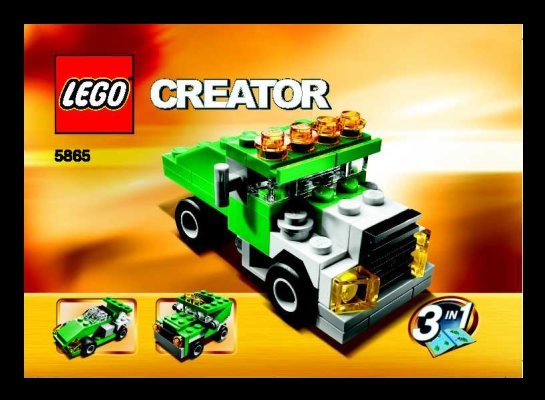 Building Instructions - LEGO - 5865 - Mini Dump Truck: Page 1