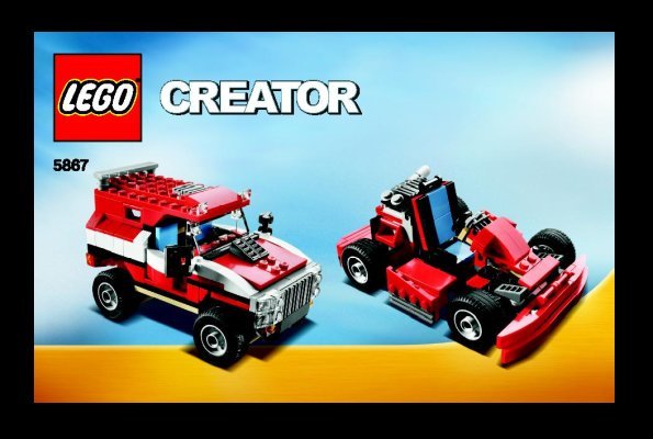 Building Instructions - LEGO - 5867 - Super Speedster: Page 1