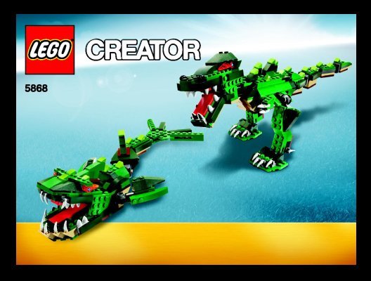 Building Instructions - LEGO - 5868 - Ferocious Creatures: Page 1