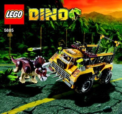 Building Instructions - LEGO - 5885 - Triceratops Trapper: Page 1