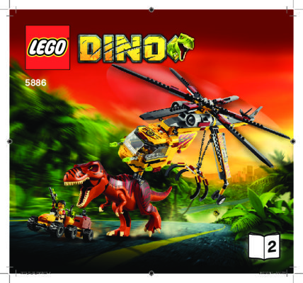 Building Instructions - LEGO - 5886 - T-Rex Hunter: Page 1