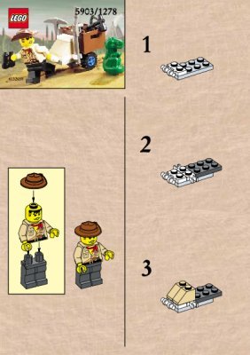 Building Instructions - LEGO - 5903 - JOHNNY THUNDER & BABY T: Page 1