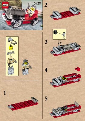 Building Instructions - LEGO - 5920 - Island Racer: Page 1