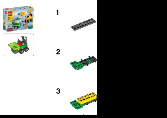 Building Instructions - LEGO - 5930 - LEGO® Road Construction Building Set: Page 1