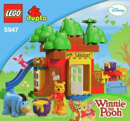 Building Instructions - LEGO - 5947 - Winnie the Pooh's House: Page 1