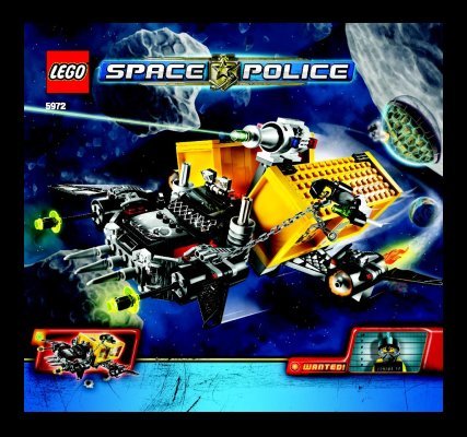 Building Instructions - LEGO - 5972 - Space Truck Getaway: Page 1