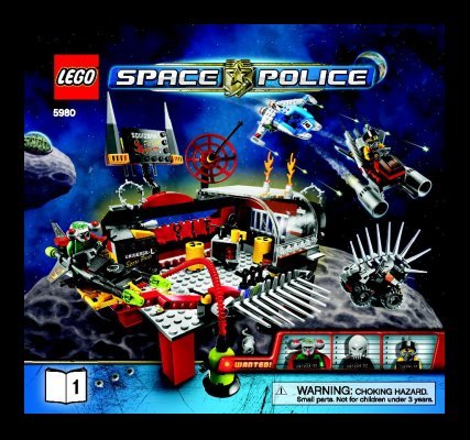 Building Instructions - LEGO - 5980 - Squidman's Pitstop: Page 1