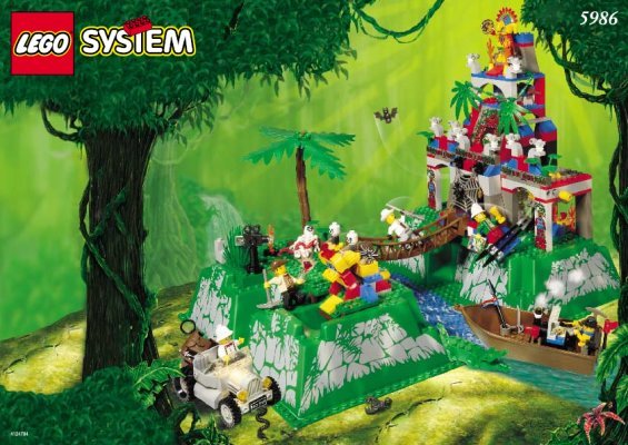 Building Instructions - LEGO - 5986 - The Secret Jungle Temple: Page 1