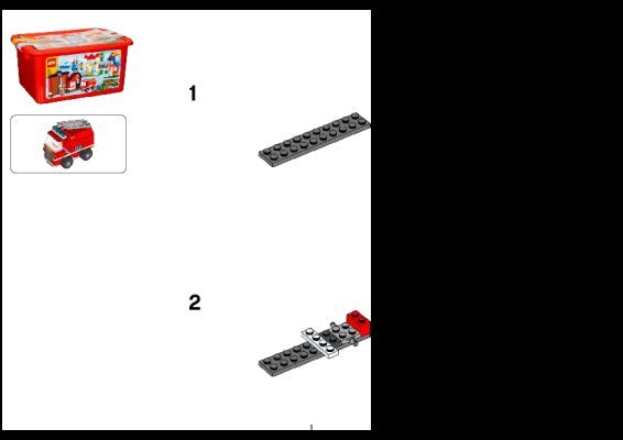 Building Instructions - LEGO - 6053 - My First LEGO® town: Page 1