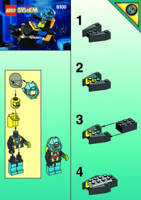 Building Instructions - LEGO - 6100 - AQUASHARK BOOSTER: Page 1