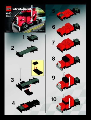 Building Instructions - LEGO - 6111 - Street Chase: Page 1