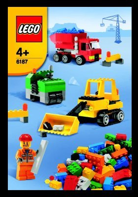 Building Instructions - LEGO - 6187 - LEGO® Road Construction Set: Page 1