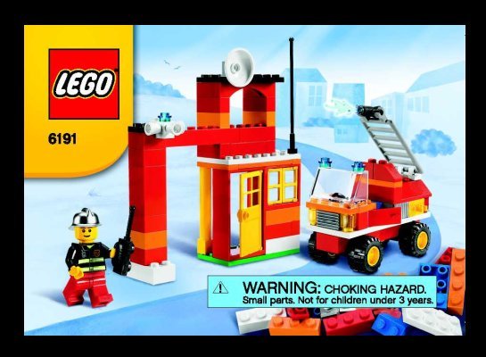 Building Instructions - LEGO - 6191 - LEGO® Fire Fighter Building Set: Page 1