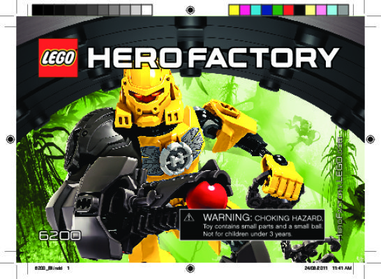 Building Instructions - LEGO - Hero Factory - 6200 - EVO: Page 1