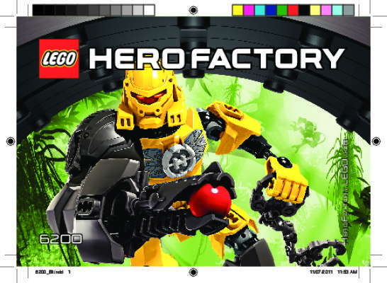 Building Instructions - LEGO - Hero Factory - 6200 - EVO: Page 1