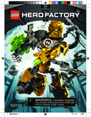 Building Instructions - LEGO - Hero Factory - 6202 - ROCKA: Page 1