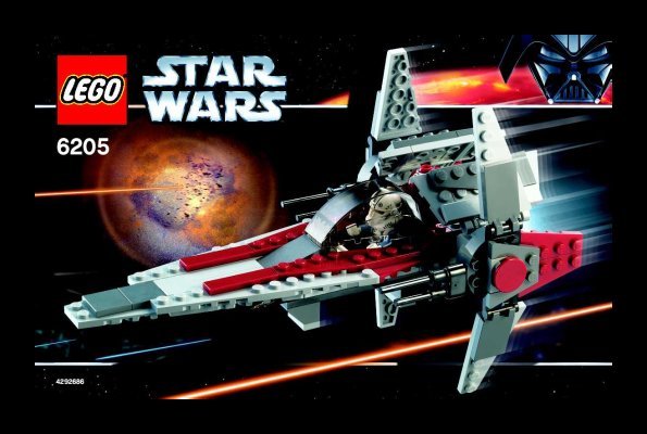 Building Instructions - LEGO - 6205 - V-wing fighter™: Page 1