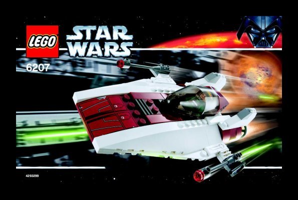 Building Instructions - LEGO - 6207 - A-wing fighter™: Page 1