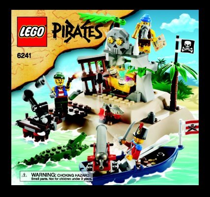 Building Instructions - LEGO - 6241 - Loot Island: Page 1