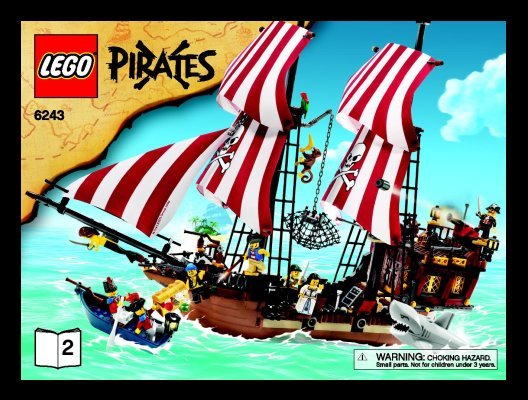 Building Instructions - LEGO - 6243 - Brickbeard's Bounty: Page 1